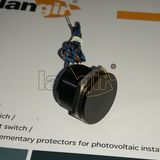 25mm IP68 200mA 24VAC/DC Flat Head Normally Open Latching Aluminum Black Piezo Switch