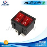 Kcd2-502/N Double Buttons Rocker Switch with Light Indicator