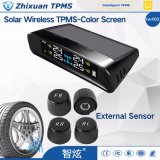 Wireless Tx400 Car TPMS Tire Pressure Monitoring System + 4 External Sensors Solar USB Charge