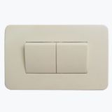 Double Gang 1 Way Room Wall Light Electrical Switch