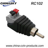 Male CCTV RCA Connector with 