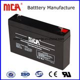 Battery Storage 6V Rechargeable Lead Acid Battery 7ah