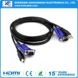 Kvm Switch Cable 2 In1 USB 2.0 Type a to B 4pin + Standard VGA SVGA 15pin PC Computer Printer Monitor Adapter Converter