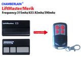 Merlin Remote Control Rolling Code 390MHz 315MHz and 433.92MHz