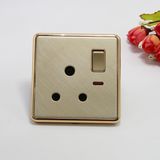 One Gang Switched 15A Socket with Neon