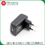 Green Product Wall Mount 5V 2.1A USB Charger for EU Plug with Ce BS GS CB