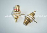 Gold Plated RCA Plug Keystone