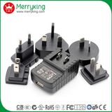 Wall Mount Au/Ey/UK/Us Plug 5V 2A Universal Travel Power Adapter