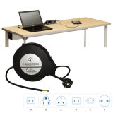110V or 220V Cable Cord Reel Retractable Meeting Room Desk