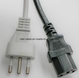 Italy Standard Imq Approval AC Power Cord 2/3 Round Pins Electric Extension Power Cord C13