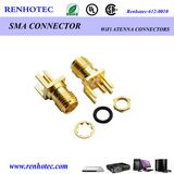 Straght PCB Receptacle Mount SMA Edge Connector