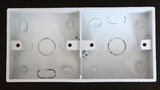 Cheap Price PVC 2 Gang Surface Mount Wall Switch Boxes