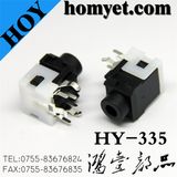 3.5mm DIP AV Jack/Phone Jack with Black & White Casing (Hy-335)