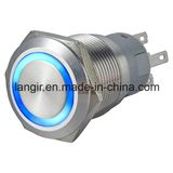 19mm Metal LED Momentary Stainless Steel Push Button Switch (L19A)
