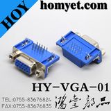 15 Pin Right Angle DIP VGA Female Connector for Cable