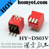 China Factory High Quality DIP Switch with 3keys (HY-DS03V)