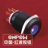 ONPOW 19mm Spot Illuminated Spdt Stainless Steel Push Button Switch (LAS1GQ-11D/A) (Dia. 19mm) (CE, CCC, RoHS, REECH)