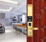 Sliding Cover Stainless Steel Biometric Fingerprint Keypad Door Lock