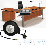 Retractable Cable Reel Box for Office Desk