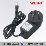 Weho British Plug 12V 1A Wall-Mounted Power Adaptor