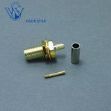 SMA Female Jack Crimp Bulkhead Connector for Rg316 Cable
