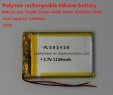 3.7V 503450 1100mAh Polymer Lithium Battery