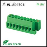 Direct Plug-in Block 5.08mm Pitch Male Connector with Nut