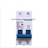 Dz-47, C45 Miniature Circuit Breaker, 2p 1A, 2A, 3A, 4A MCB, 4.5ka