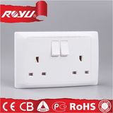 Double BS Switched Socket