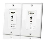Over Dual Cat5e/6 Cable 30m HDMI Wallplate Extender (3D, CEC)