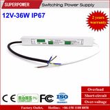 Constant Voltage 12V 36W LED Waterproof Switching Power Supply IP67