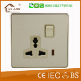 Hot Sale PC White Color 13A Universal Switched Socket