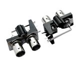 Two R/a Switch Female Gender PCB Mount BNC Port Pin Connector