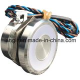 IP68 Waterproof Latching Self -Locking Stainless Steel Crust 25mm Capacitive Piezo Switch