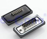 15p Waterproof Panel Mount Solder Cup D-SUB Connector IP67