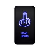 Car Toyota LED Push Button Switch with Connector Wire Kit Laser Rear Lights (FINGER) Symbol