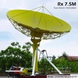 7.5m Rx Only Earth Station Antenna (Front Feed, Motorized)