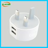 2A Travel Phone Charger Plug 2 Ports BS Charging Plug