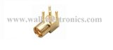 MMCX Female Right Angle for PCB Mount, PCB Mount MMCX Female Right Angle Connector, MMCX Connctor, Gold Plated, 50ohm