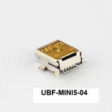 SMT Surface Mounting 5pin Mini USB Female Connector