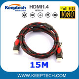Wholesale HDMI Cable 15m Male to Male 1.4V Support 3D 1080P Nylon Braided