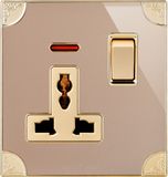 British Standard 13A Multi-Functional Switched Socket Outlet with Neon (N3)