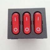 Rocker Switch Three Push-Button Electric Switch/Push Button Switch Snap Kcd3