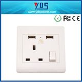 British Standard Multi 3 Pin 1 Gang Switched Socket