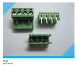 Type Green 5.08mm Angle 4 Pin Screw Terminal Block Connector Pluggable