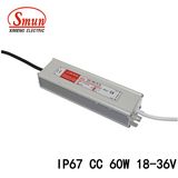 60W 18-36VDC 1.7A IP67 Waterproof Constant Current LED Power Supply