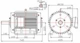 15kw 200rpm Low Speed Horizontal Permanent Magnet Generator