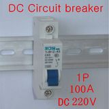 1p 100A DC220V DC Circuit Breaker MCB PV Solar System