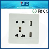 5 Pin Dual Universal USB Wall Socket