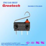 0.1A Wiring Customized Micro Switch with Straight Leaf Leve